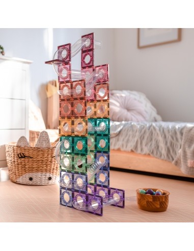 Connetix Tiles – Pastel Ball Run set (106 kom)