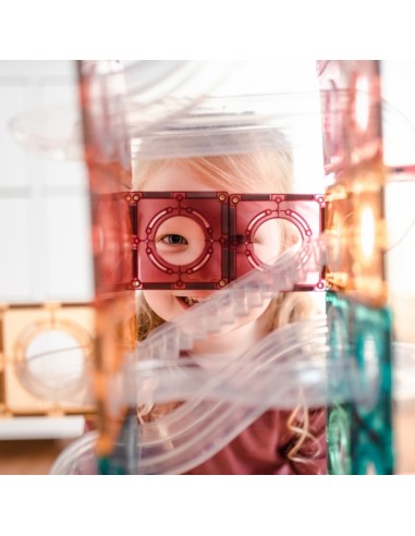 Connetix Tiles – Pastel Ball Run set (106 kom)