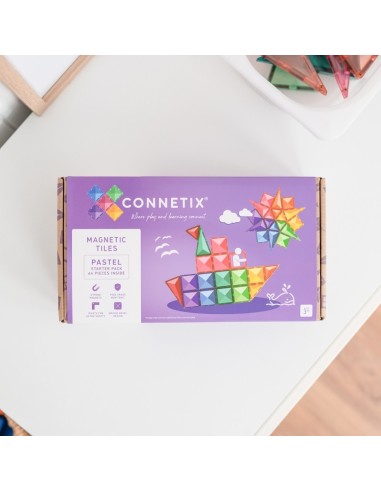 CONNETIX TILES – PASTEL STARTER SET (64 KOM)