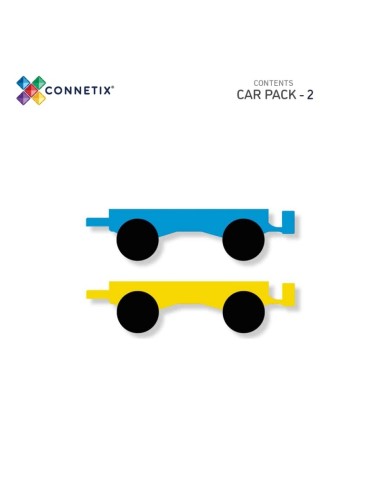 Connetix 2 Pc Car Pack Rainbow