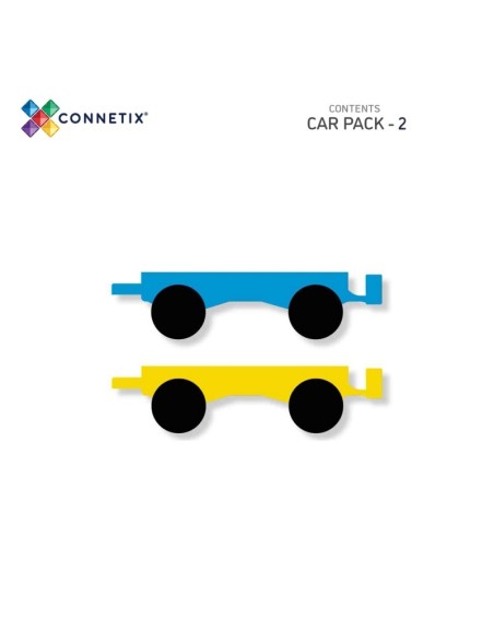 Connetix 2 Pc Car Pack Rainbow