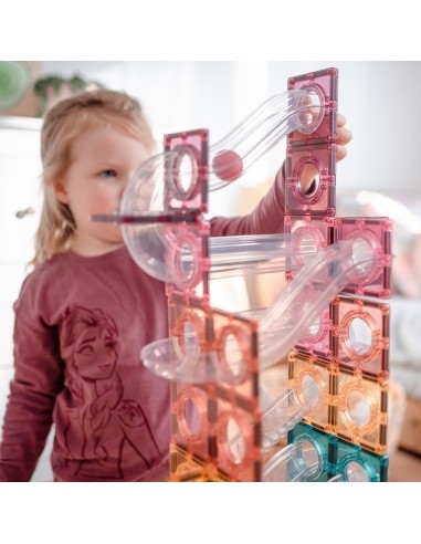 Connetix Tiles – Pastel Ball Run set (106 kom)