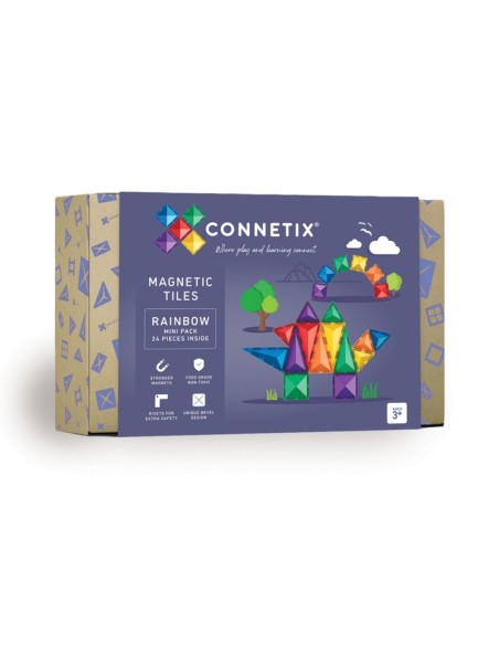 Connetix Tiles – Rainbow Mini set (24 kom)