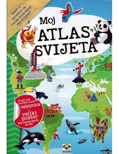 Moj atlas svijeta + poster