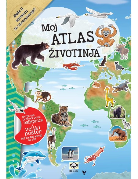 Moj atlas životinja + poster