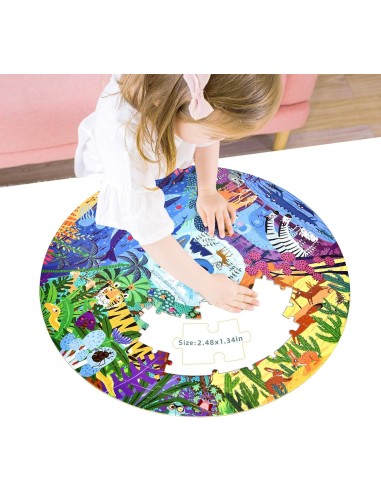 Mideer Životinje svijeta okrugle puzzle (150 kom)