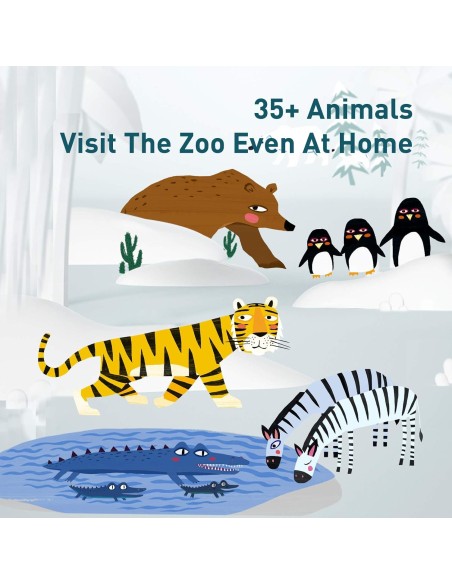 Mideer Životinje svijeta okrugle puzzle (150 kom)