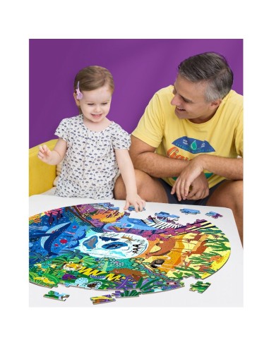Mideer Životinje svijeta okrugle puzzle (150 kom)