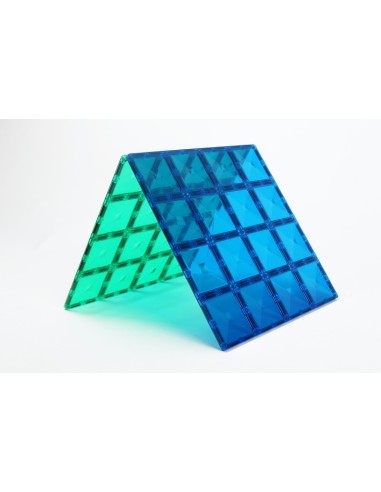 Connetix Tiles – Rainbow osnovna ploča Green & Blue 30X30cm (2 kom)