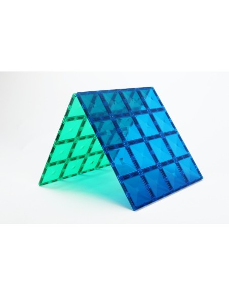 Connetix Tiles – Rainbow osnovna ploča Green & Blue 30X30cm (2 kom)
