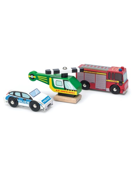 Le Toy Van Set drvenih vozila za hitne slučajeve