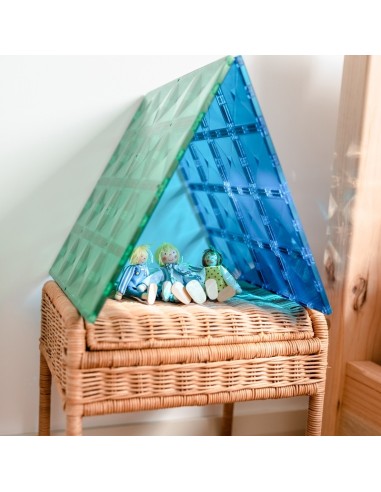 Connetix Tiles – Rainbow osnovna ploča Green & Blue 30X30cm (2 kom)