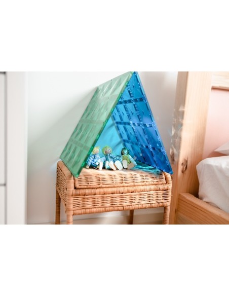 Connetix Tiles – Rainbow osnovna ploča Green & Blue 30X30cm (2 kom)