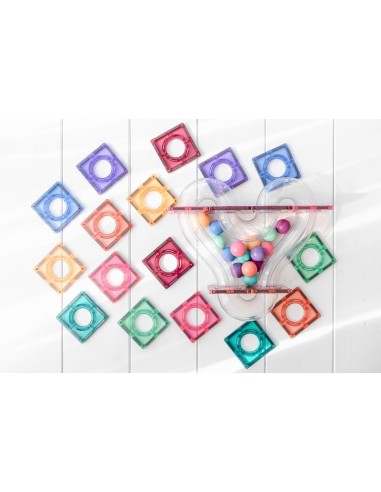 Connetix Tiles – Pastel Ball Run set (106 kom)