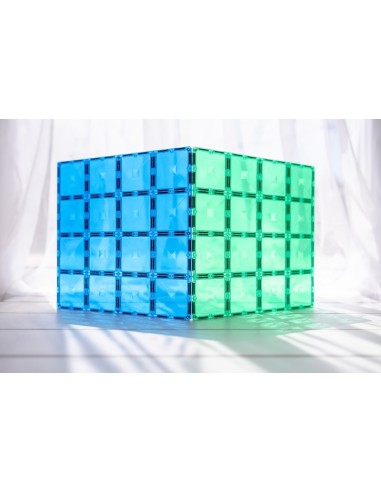 Connetix Tiles – Rainbow osnovna ploča Green & Blue 30X30cm (2 kom)