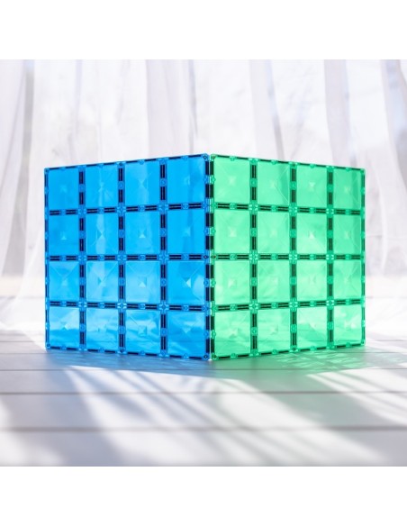 Connetix Tiles – Rainbow osnovna ploča Green & Blue 30X30cm (2 kom)