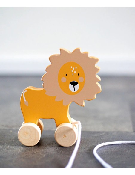 Tryco drvena igračka na povlačenje – Lav (10+ mjeseci)