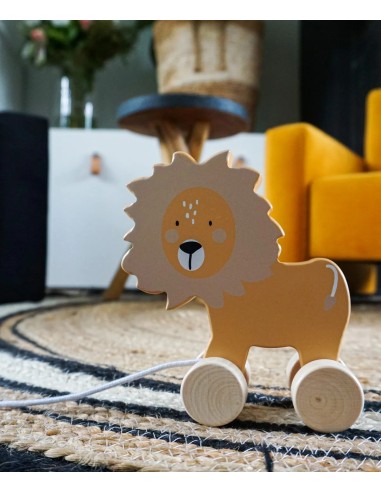 Tryco drvena igračka na povlačenje – Lav (10+ mjeseci)