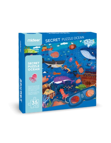 Mideer Ocean puzzle sa skrivenom slikom (35 kom)