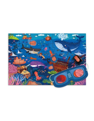 Mideer Ocean puzzle sa skrivenom slikom (35 kom)