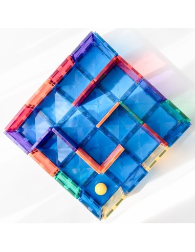 Connetix Tiles – Rainbow osnovna ploča Green & Blue 30X30cm (2 kom)