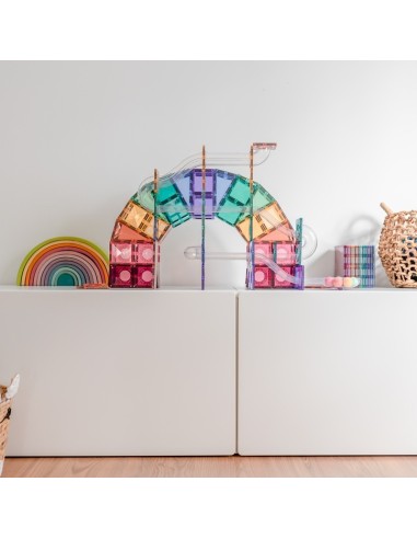 Connetix Tiles – Pastel Ball Run set (106 kom)