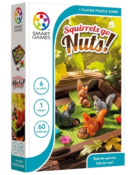 Logička igra SmartGames Squirrels Go Nuts! (1 igrač, uzrast: 6+)