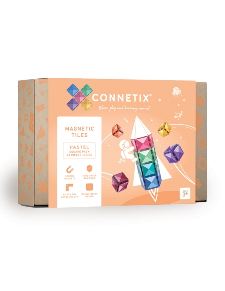 Connetix Tiles – Pastel Square set (40 kom)