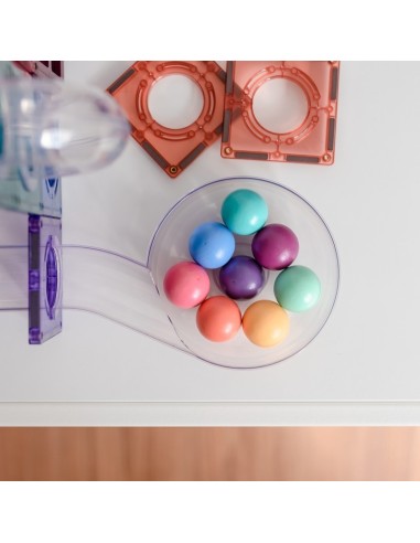 Connetix Tiles – Pastel Ball Run set (106 kom)