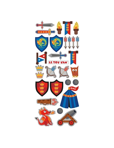 Le Toy Van Moj prvi drveni dvorac s bedemima i pokretnim mostom