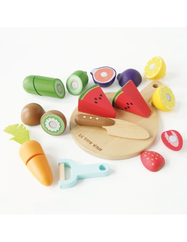 LE TOY VAN Set drvena daska, voće i povrće za rezanje