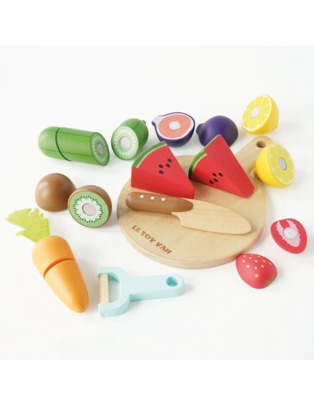 LE TOY VAN Set drvena daska, voće i povrće za rezanje