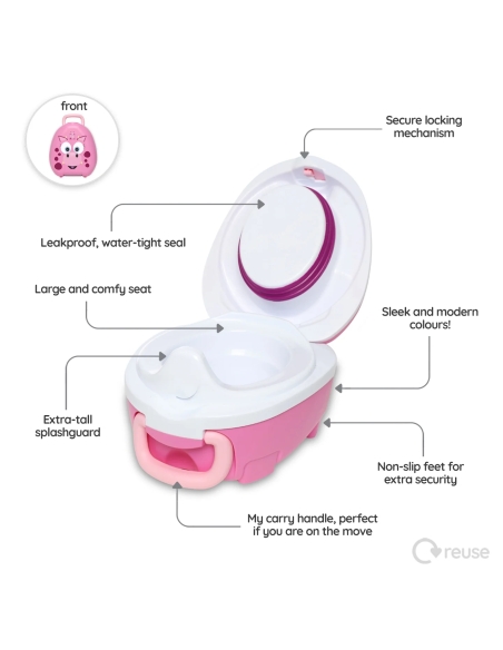 My Carry Potty prenosna tuta – Pink Dragon