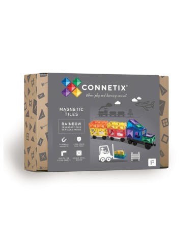 Connetix Tiles – Rainbow Transport set (50 kom)