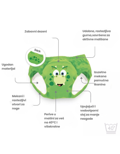 My Little Training Pants – Dinosaur – 3kom