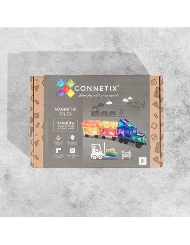 Connetix Tiles – Rainbow Transport set (50 kom)