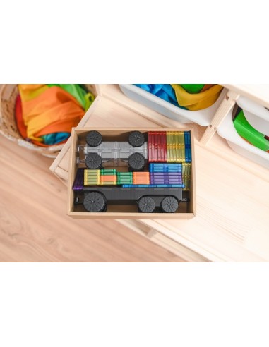 Connetix Tiles – Rainbow Transport set (50 kom)