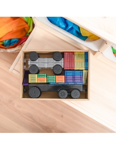 Connetix Tiles – Rainbow Transport set (50 kom)