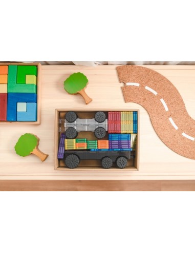 Connetix Tiles – Rainbow Transport set (50 kom)
