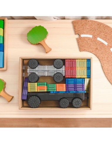 Connetix Tiles – Rainbow Transport set (50 kom)
