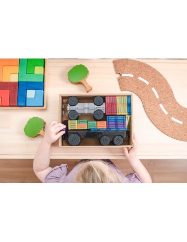 Connetix Tiles – Rainbow Transport set (50 kom)