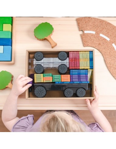 Connetix Tiles – Rainbow Transport set (50 kom)