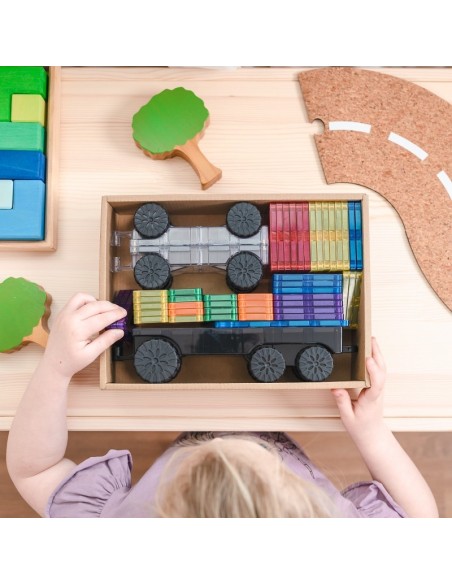 Connetix Tiles – Rainbow Transport set (50 kom)