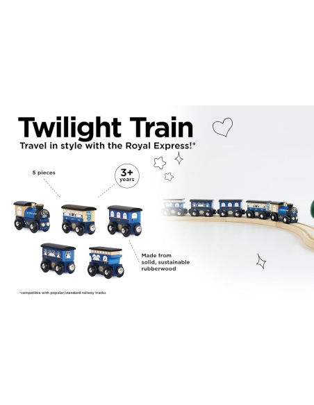 Le Toy Van set drvenih vozića – Twilight Train