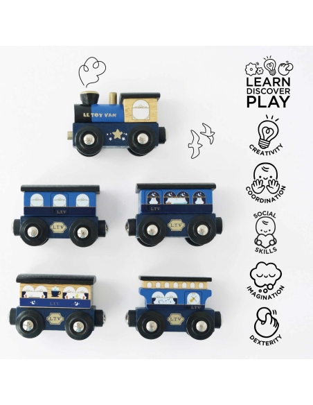 Le Toy Van set drvenih vozića – Twilight Train