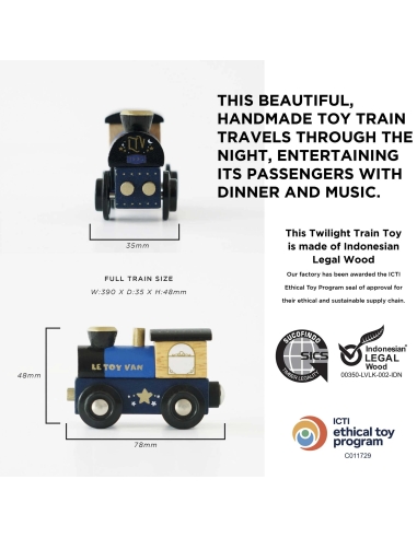 Le Toy Van set drvenih vozića – Twilight Train