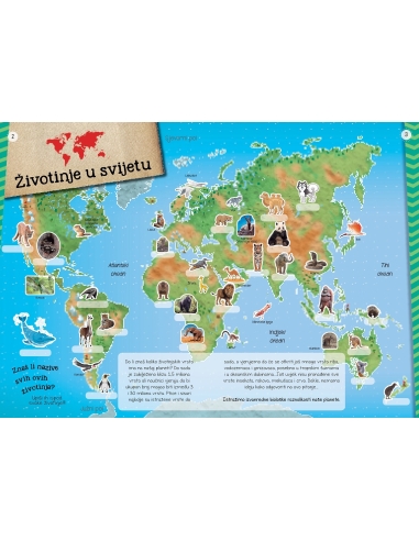 Moj atlas životinja + poster