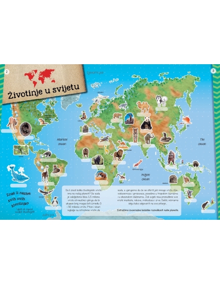Moj atlas životinja + poster