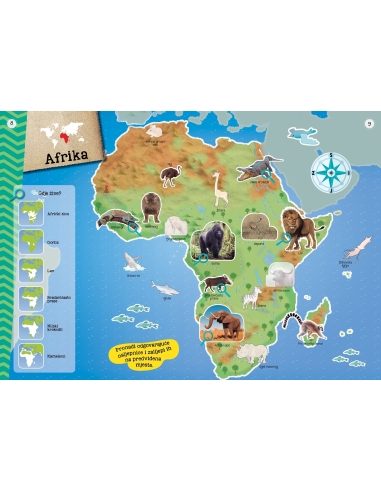 Moj atlas životinja + poster