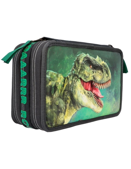 Dino World pernica na tri kata napunjena zelena 3D